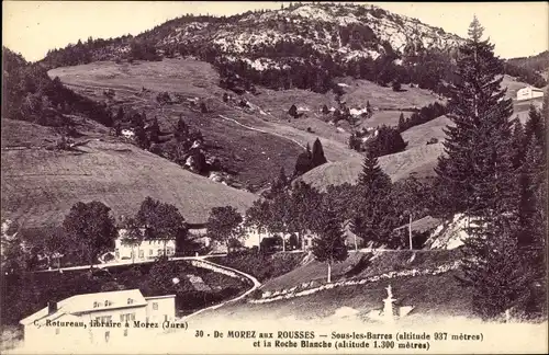 Ak Morez de Jura, Sous les Barres et la Roche Blanche