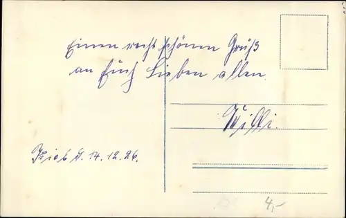 Künstler Ak Schreibste oder schreibste nich, Junge mit Tintenfeder