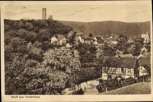 Ak Tautenburg im Saale Holzland Kreis, Gesamtansicht