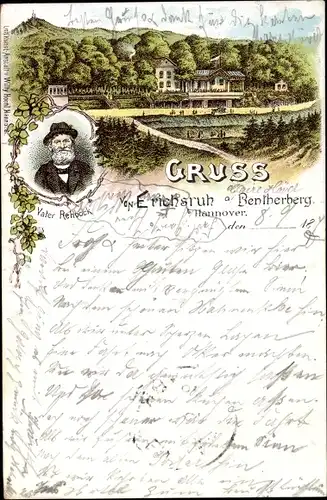 Litho Hannover in Niedersachsen, Erichsruh am Bentherberg, Vater Rehbock