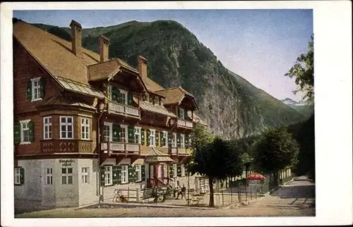 Ak Bad Gastein Badgastein Salzburg, Grüner Baum, Außenansicht