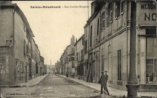 Ak Sainte Menehould Marne, Rue Camille Margaine