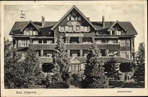 Ak Polanica Zdrój Bad Altheide Schlesien, Sanatorium