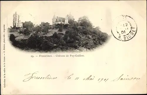 Ak Fresselines Creuse, Chateau de Puy Guillon