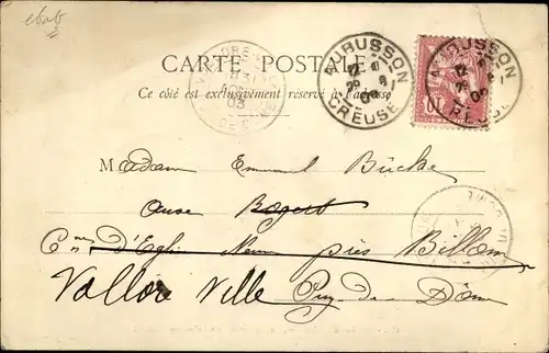 Ak Aubusson Creuse, Moulin de Livignolles, La Rochette