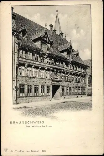 Ak Braunschweig in Niedersachsen, Das Woltersche Haus, Trenkler 1213