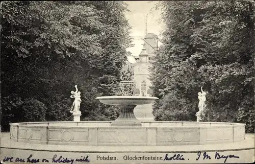 Ak Potsdam in Brandenburg, Glockenfontaine