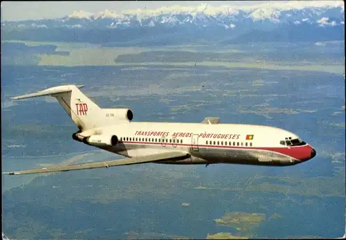 Ak Portugiesisches Passagierflugzeug, Boeing 727, Transportes Aereos Portugueses, TAP
