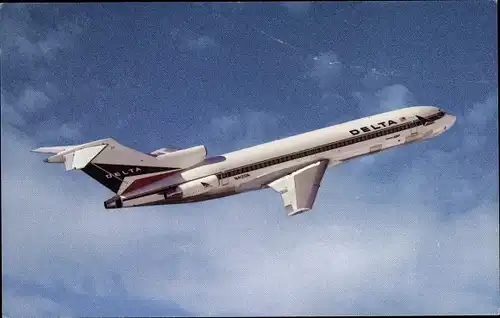 Ak Amerikanisches Passagierflugzeug, Boeing 727, Delta