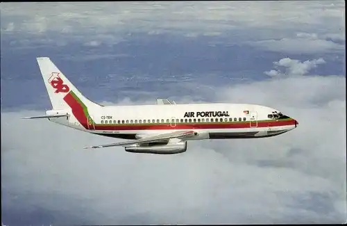 Ak Portugiesisches Passagierflugzeug, Air Portugal, Boeing 737
