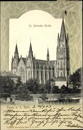 Ak Essen im Ruhrgebiet, Saint Gertrudis Kirche