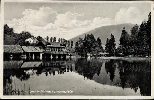 Ak Lunz am See Niederösterreich, Landungsstelle