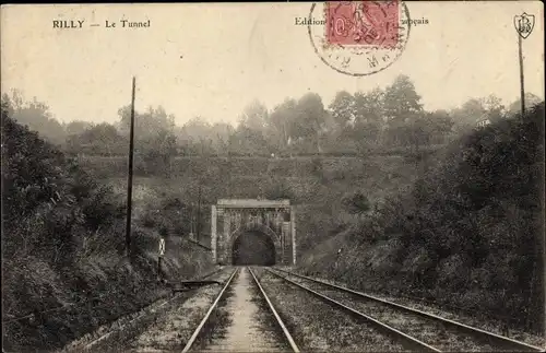 Ak Rilly la Montagne Marne, Le Tunnel