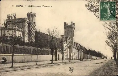 Ak Reims Marne, Etablissement Pommery