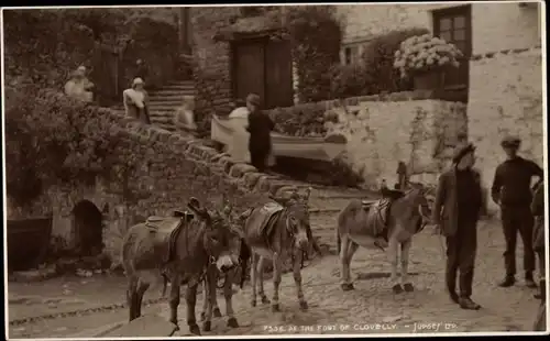 Ak Clovelly South West England, At the Fort of Clovelly