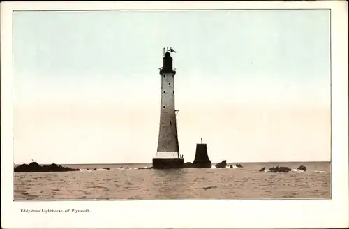 Ak Plymouth South West England, Eddystone Lighthouse