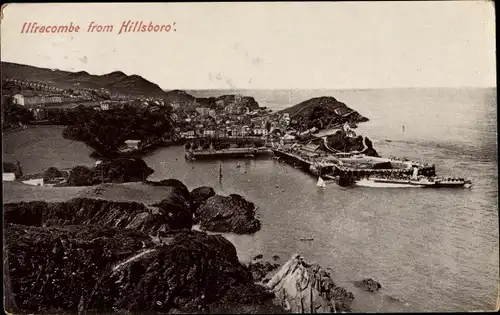 Ak Ilfracombe Devon South West England, Ilfracombe from Hillsboro