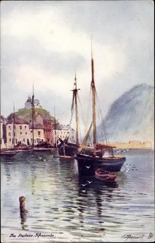 Künstler Ak Ilfracombe Devon, The Harbour