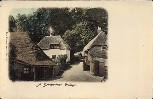 Ak  Devonshire South West England, A Devonshire Village
