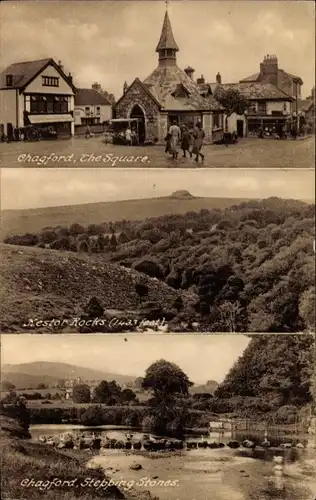 Ak Chagford South West England, The Square, Kestor Rocks, Stepping Stones