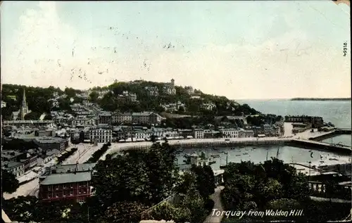 Ak Torquay South West England, Torquay from Waldon Hill