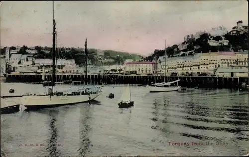 Ak Torquay South West England, Torquay from the Quay