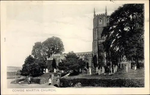 Ak Combe Martin South West England, Church