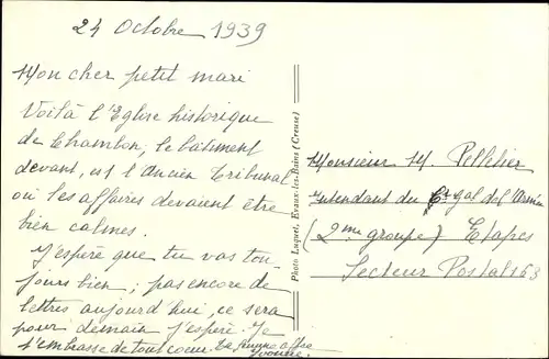 Ak Chambon sur Voueize Creuse, Place du Marche