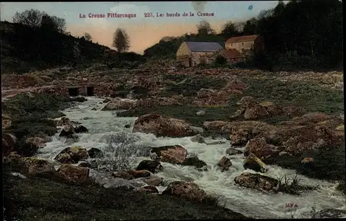 Ak Creuse Frankreich, Les bords de la Creuse