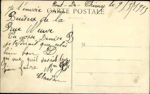 Ak Pont de Chéruy Isère, Souvenir, Environs