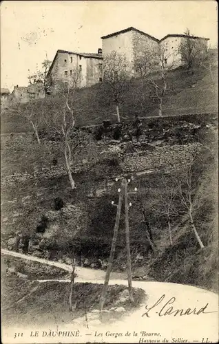 Ak Isere Frankreich, Les Gorges de la Bourne