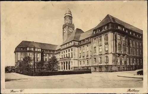 Ak Buer Gelsenkirchen im Ruhrgebiet, Rathaus