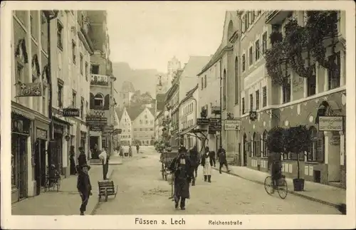 Ak Füssen im Ostallgäu, Reichenstraße