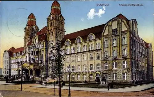 Ak Bochum im Ruhrgebiet, Knappschaftsgebäude