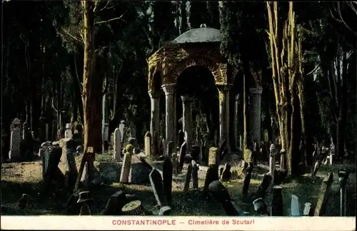 Ak Konstantinopel Istanbul Türkei, Cimetiere de Scutari