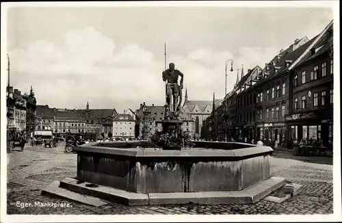 Ak Eger Erlau Heves Ungarn, Marktplatz