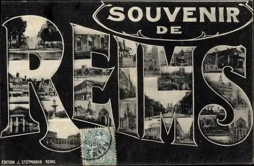 Buchstaben Ak Reims Marne, Differents Points de Vue