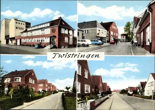 Ak Twistringen Niedersachsen, Straßenansichten, Raiffeisen, Wohnviertel