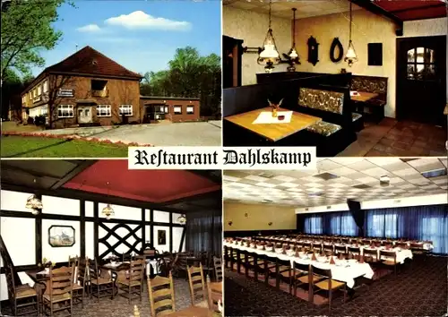 Ak Sulingen in Niedersachsen, Restaurant Dahlskamp, Innen und Außen