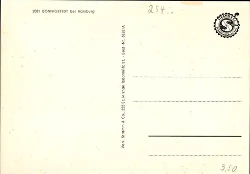 Ak Bönningstedt in Schleswig Holstein, Flachbau, Denkmal, Allianz, Geschäft