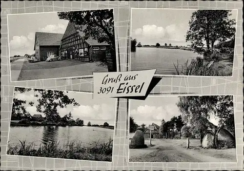 Ak Eissel Thedinghausen Niedersachsen, Gasthof, Seeblick