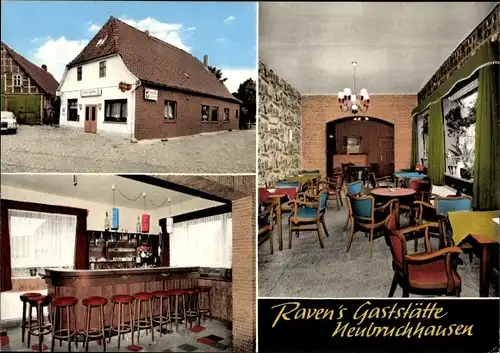 Ak Neubruchhausen Bassum im Kreis Diepholz, Raven's Gaststätte, Bar, Speiseraum