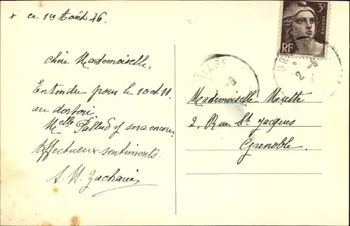 Ak Saint Martin d'Uriage Isere, Villa des Tilleuls