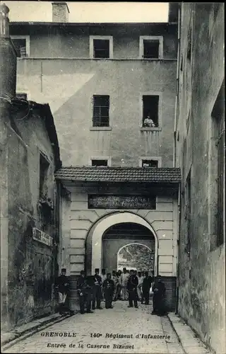 Ak Grenoble Isère, 140 Regiment d'Infanterie