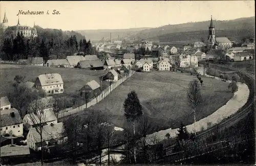 Ak Neuhausen in Sachsen, Panorama