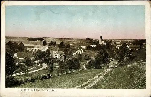 Ak Oberbobritzsch Bobritzsch Hilbersdorf im Erzgebirge, Panorama