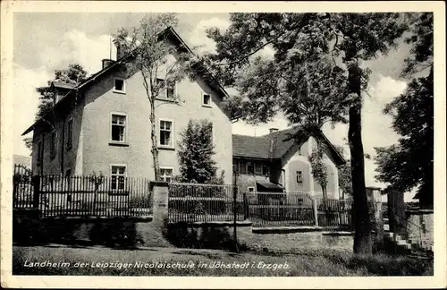 Ak Jöhstadt im Erzgebirge Sachsen, Landheim der Leipziger Nicolaischule