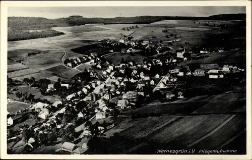 Ak Wernesgrün Steinberg Sachsen, Fliegeraufnahme