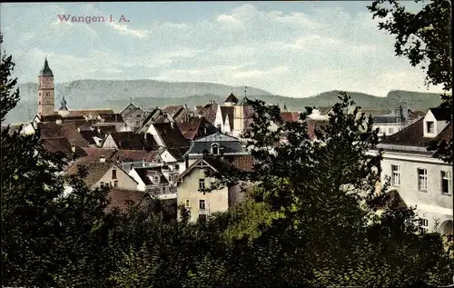 Ak Wangen im Allgäu, Panorama