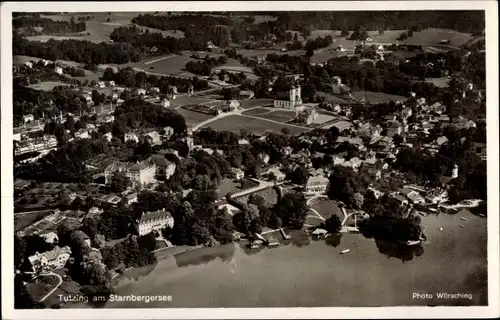 Ak Tutzing in Oberbayern, Luftbild